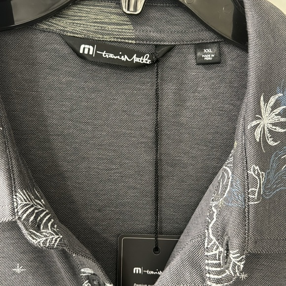 Men’s Travis Mathew XXL Polo Shirt with tropical print NWT - Picture 2 of 4
